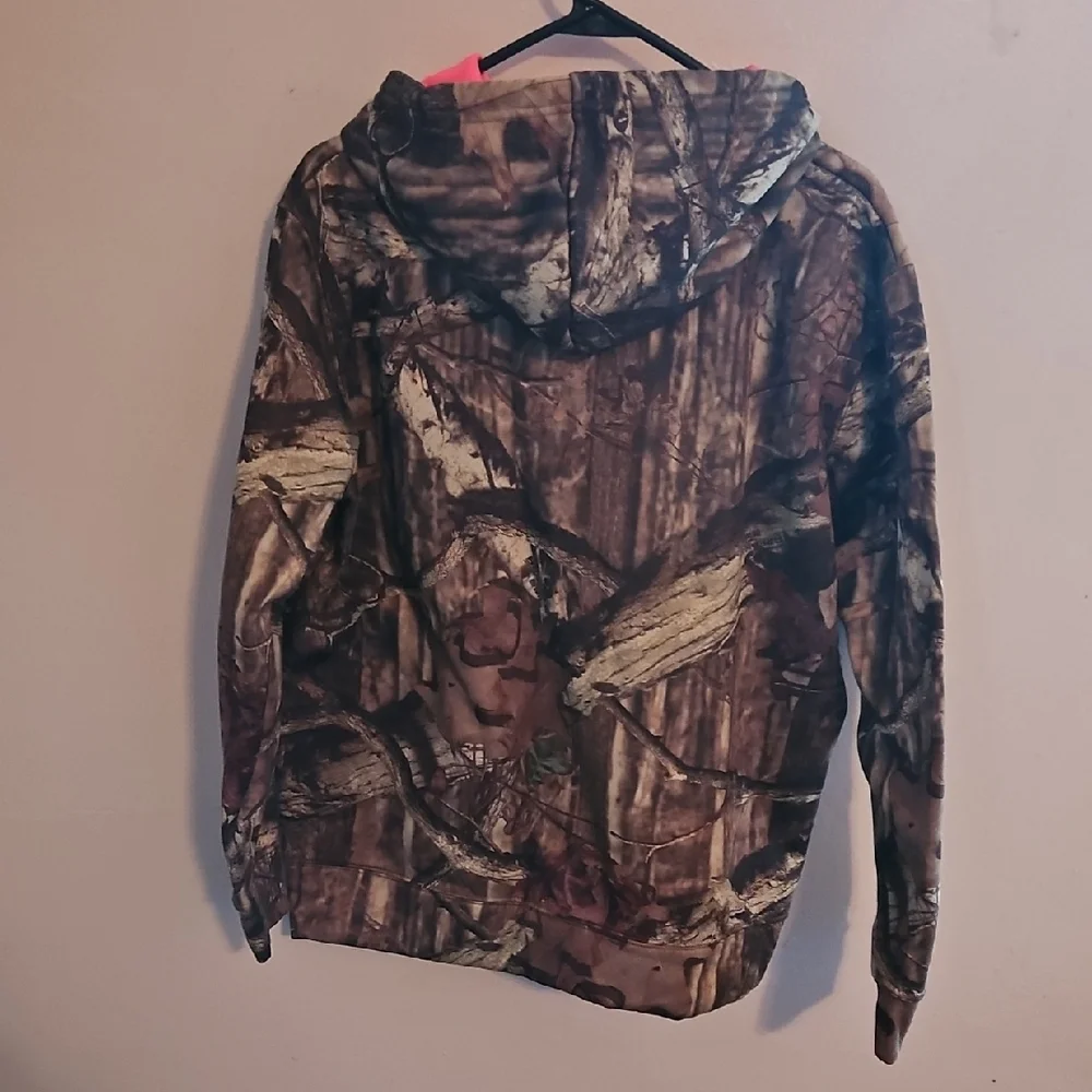 Mossy Oak Womens Camo Hoodie with Pink Accents - Picture 3 of 3